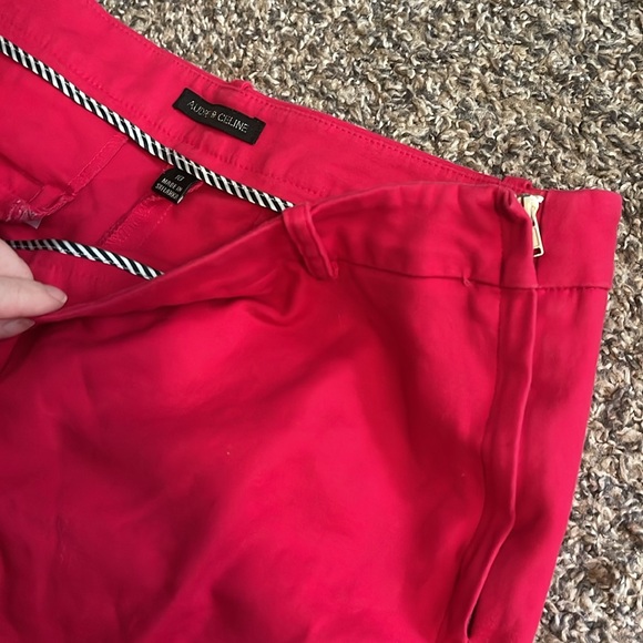 Vibrant Pink Women's Capris - Picture 2 of 3